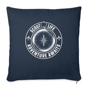 Boy Scout Life - Sofa pillowcase 17,3'' x 17,3'' (45 x 45 cm) - navy - Front