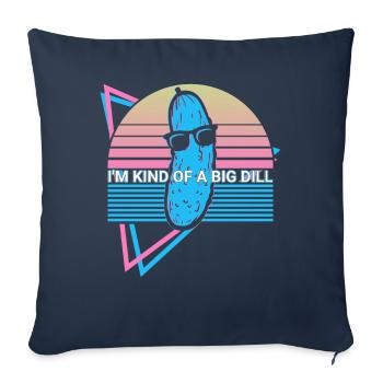 Funny Pickle Retro - Sofa pillowcase 17,3'' x 17,3'' (45 x 45 cm) - navy - Front