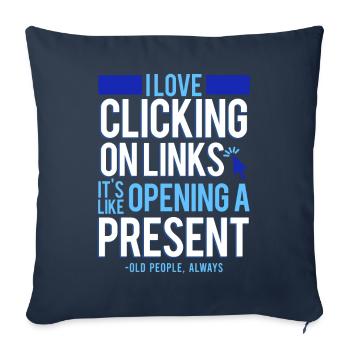 Cybersecurity, Hacking, IT - Sofa pillowcase 17,3'' x 17,3'' (45 x 45 cm) - navy - Front