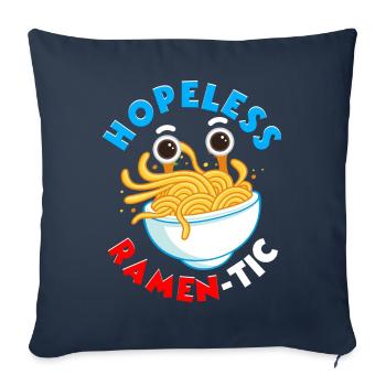 Fliegendes Spaghettimonster FSM Pastafarian - Sofakissenbezug 45 x 45 cm - Navy - Vorne