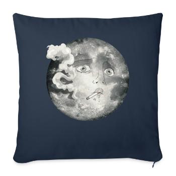 Whimsigoth Ästhetik Soft Grunge Emo Goth Rauchen - Sofakissenbezug 45 x 45 cm - Navy - Vorne