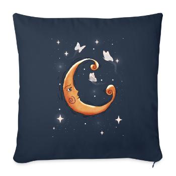 Cottagecore Vintage Butterfly Y2K Celestial - Housse de coussin décorative 45 x 45 cm - bleu marine - Devant