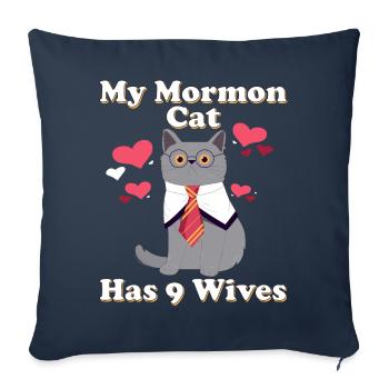 Mormone LDS-Missionar - Sofakissenbezug 45 x 45 cm - Navy - Vorne