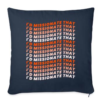 Mormone LDS-Missionar - Sofakissenbezug 45 x 45 cm - Navy - Vorne