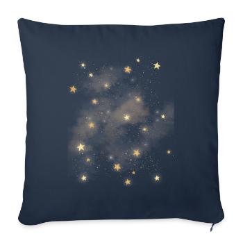 Celestial Space Aesthetics Galaxy Stars - Sofa pillowcase 17,3'' x 17,3'' (45 x 45 cm) - navy - Front