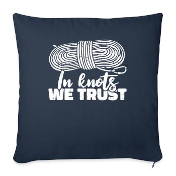 Nœuds Pathfinder - Housse de coussin décorative 45 x 45 cm - bleu marine - Devant
