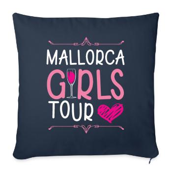 Mallorca Girls Tour - Sofa pillowcase 17,3'' x 17,3'' (45 x 45 cm) - navy - Front