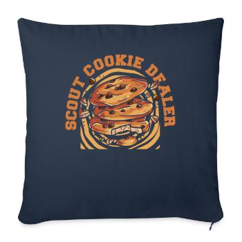 Boy Scout Cookies - Sofa pillowcase 17,3'' x 17,3'' (45 x 45 cm) - navy - Front