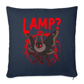 Mothman Cryptid Folklore - Housse de coussin décorative 45 x 45 cm - bleu marine - Devant