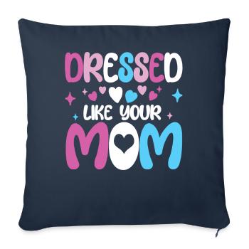 Femboy Crossdressing - Sofa pillowcase 17,3'' x 17,3'' (45 x 45 cm) - navy - Front