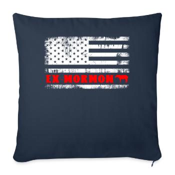 Tapir Exmo Patriotic Post-Mormon Anti LDS - Sofa pillowcase 17,3'' x 17,3'' (45 x 45 cm) - navy - Front