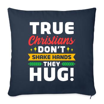 Jehovah's Witnesses JW - Sofa pillowcase 17,3'' x 17,3'' (45 x 45 cm) - navy - Front