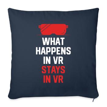 Virtual Reality VR Gift - Sofa pillowcase 17,3'' x 17,3'' (45 x 45 cm) - navy - Front