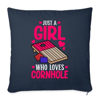 Corn Hole - Sofa pillowcase 17,3'' x 17,3'' (45 x 45 cm) - navy - Front