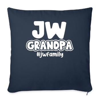 Jehovah's Witnesses - Sofa pillowcase 17,3'' x 17,3'' (45 x 45 cm) - navy - Front