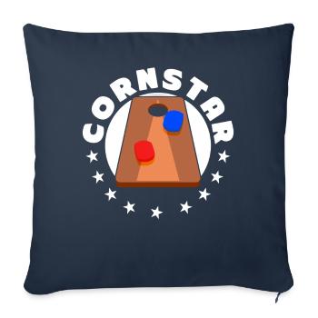 Funny Cornhole Corn Hole - Sofa pillowcase 17,3'' x 17,3'' (45 x 45 cm) - navy - Front