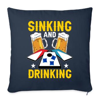 Cornhole corn hole - Sofa pillowcase 17,3'' x 17,3'' (45 x 45 cm) - navy - Front