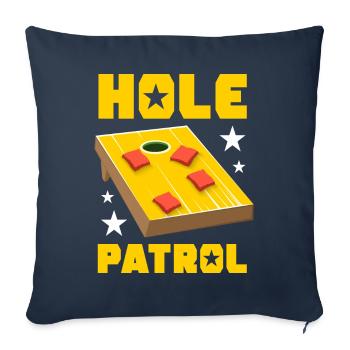 Funny Cornhole Corn Hole - Sofa pillowcase 17,3'' x 17,3'' (45 x 45 cm) - navy - Front