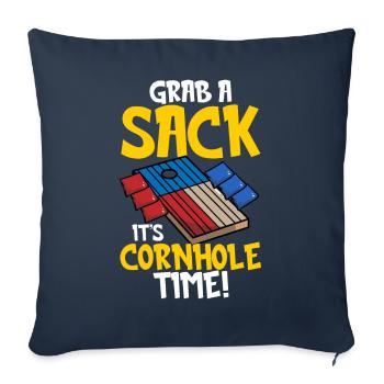 Funny Corn Hole - Sofa pillowcase 17,3'' x 17,3'' (45 x 45 cm) - navy - Front