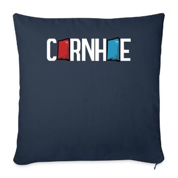 Funny Cornhole Corn Hole - Sofa pillowcase 17,3'' x 17,3'' (45 x 45 cm) - navy - Front