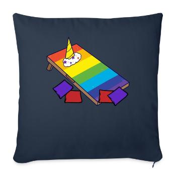 Cornhole corn hole - Sofa pillowcase 17,3'' x 17,3'' (45 x 45 cm) - navy - Front