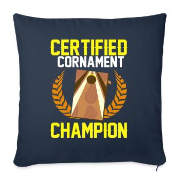 Cornhole corn hole - Sofa pillowcase 17,3'' x 17,3'' (45 x 45 cm) - navy - Front