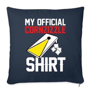 Cornhole corn hole - Sofa pillowcase 17,3'' x 17,3'' (45 x 45 cm) - navy - Front