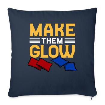 Cornhole corn hole - Sofa pillowcase 17,3'' x 17,3'' (45 x 45 cm) - navy - Front