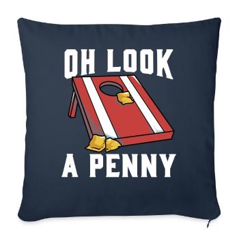 Cornhole corn hole - Sofa pillowcase 17,3'' x 17,3'' (45 x 45 cm) - navy - Front