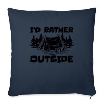 Boy Scout Funny Id Rather Be Outside - Sofa pillowcase 17,3'' x 17,3'' (45 x 45 cm) - navy - Front