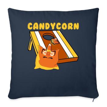 Funny Cornhole Corn Hole - Sofa pillowcase 17,3'' x 17,3'' (45 x 45 cm) - navy - Front