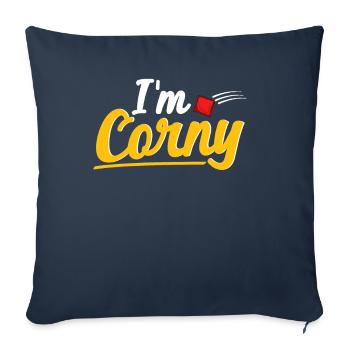 Funny Cornhole Corn Hole - Sofa pillowcase 17,3'' x 17,3'' (45 x 45 cm) - navy - Front