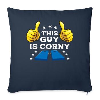 Funny Cornhole Corn Hole - Sofa pillowcase 17,3'' x 17,3'' (45 x 45 cm) - navy - Front