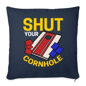 Funny Corn Hole - Sofa pillowcase 17,3'' x 17,3'' (45 x 45 cm) - navy - Front