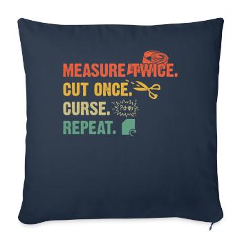 Scrapbooking Scrapbooker - Sofa pillowcase 17,3'' x 17,3'' (45 x 45 cm) - navy - Front