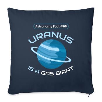 Uranus Gas Giant Planet Space - Sofa pillowcase 17,3'' x 17,3'' (45 x 45 cm) - navy - Front