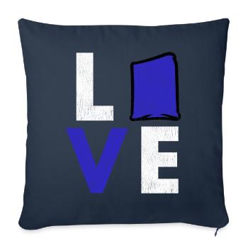 Cornhole corn hole - Sofa pillowcase 17,3'' x 17,3'' (45 x 45 cm) - navy - Front