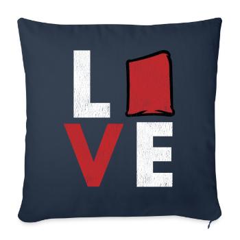 Cornhole corn hole - Sofa pillowcase 17,3'' x 17,3'' (45 x 45 cm) - navy - Front