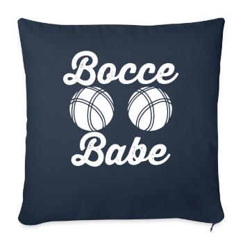 Bocce Ball Player - Sofa pillowcase 17,3'' x 17,3'' (45 x 45 cm) - navy - Front