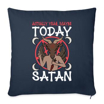 Satanic Satanism - Sofa pillowcase 17,3'' x 17,3'' (45 x 45 cm) - navy - Front