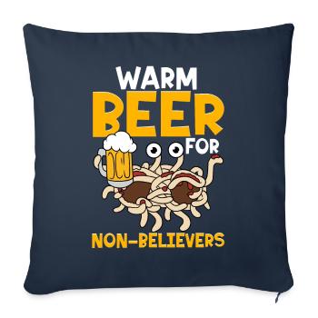 Flying Spaghetti Monster FSM - Sofa pillowcase 17,3'' x 17,3'' (45 x 45 cm) - navy - Front