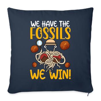 Flying Spaghetti Monster FSM - Sofa pillowcase 17,3'' x 17,3'' (45 x 45 cm) - navy - Front