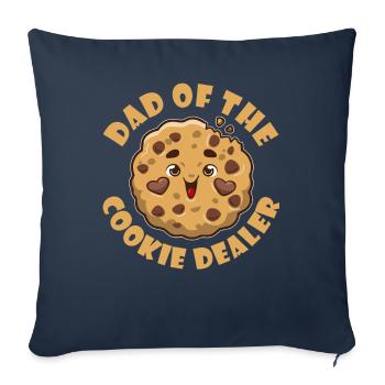 Boy Scout Père Papa Du Marchand De Biscuits - Housse de coussin décorative 45 x 45 cm - bleu marine - Devant
