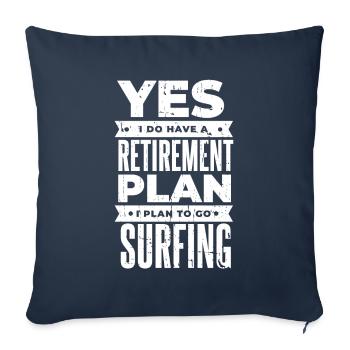Pensioner pension - Sofa pillowcase 17,3'' x 17,3'' (45 x 45 cm) - navy - Front
