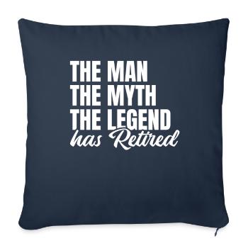 Pensioner pension funny - Sofa pillowcase 17,3'' x 17,3'' (45 x 45 cm) - navy - Front