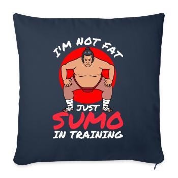 sumo wrestlers sumo wrestling - Sofa pillowcase 17,3'' x 17,3'' (45 x 45 cm) - navy - Front