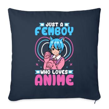 Cross Dressing - Sofa pillowcase 17,3'' x 17,3'' (45 x 45 cm) - navy - Front