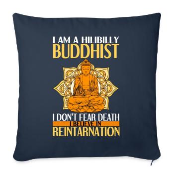 Buddhismus Buddha - Sofakissenbezug 45 x 45 cm - Navy - Vorne