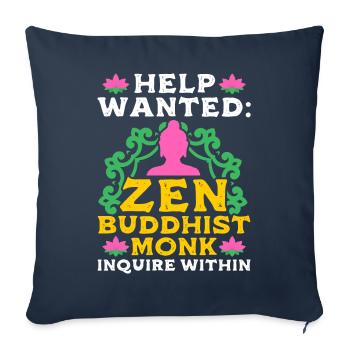 Buddhismus Buddha - Sofakissenbezug 45 x 45 cm - Navy - Vorne