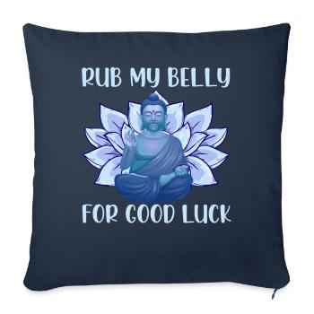 Buddha Buddhism Buddhist - Sofa pillowcase 17,3'' x 17,3'' (45 x 45 cm) - navy - Front